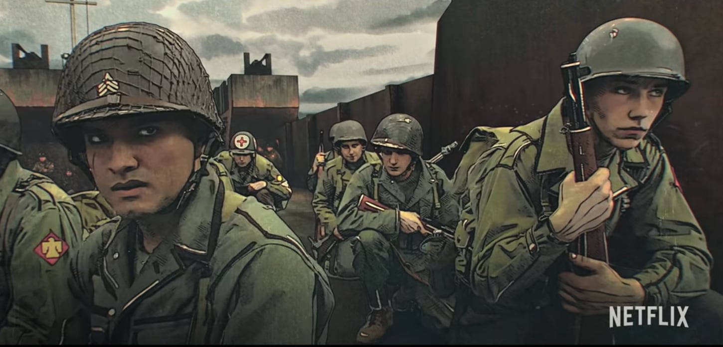 How innovative animation turned Netflix's WWII series 'The Liberator' into  a work of art