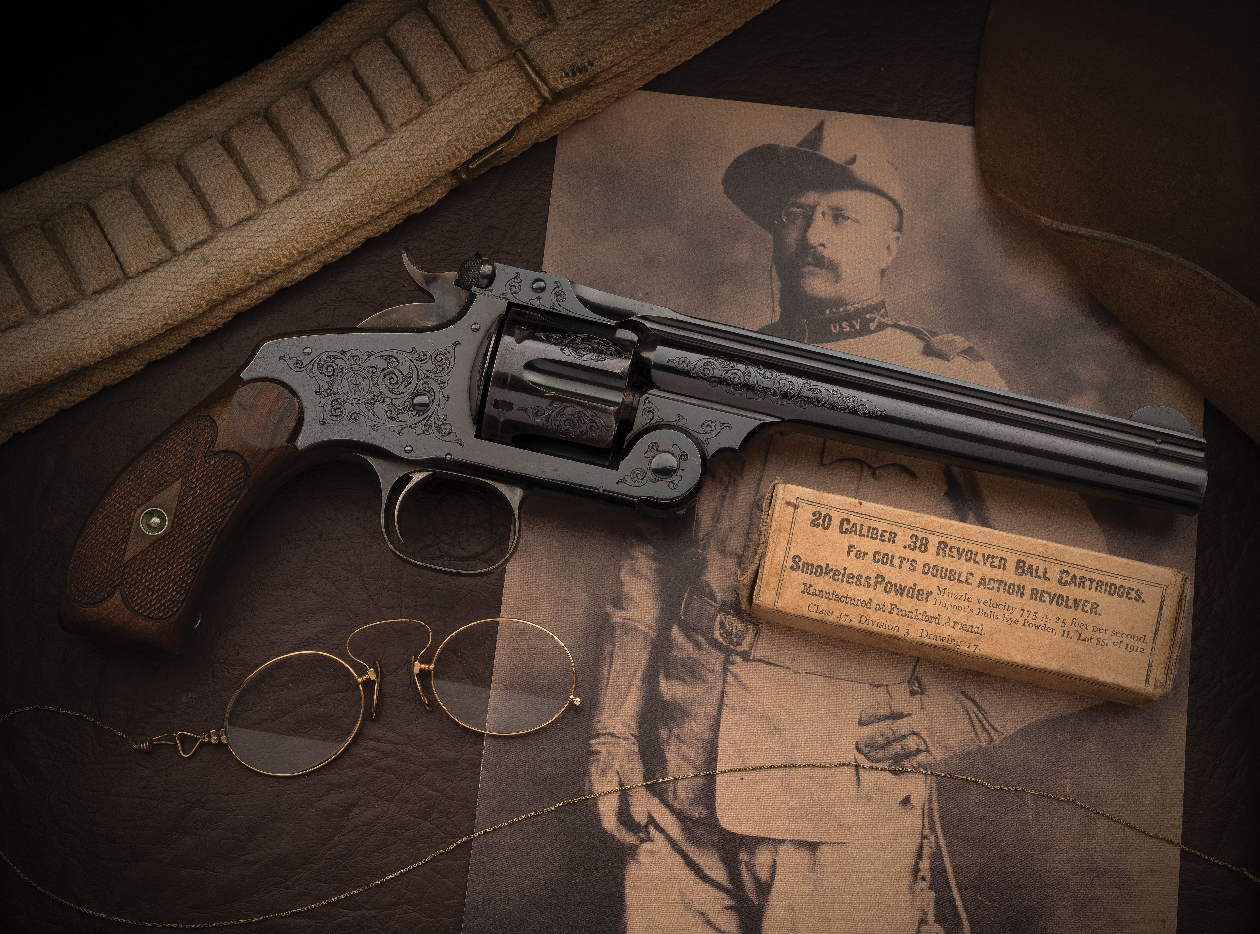モデルガン　THE　TEDDY　ROOSEVELT REVOLVER Auctioned revolver nets nearly $1M. Previous owner: Theodore