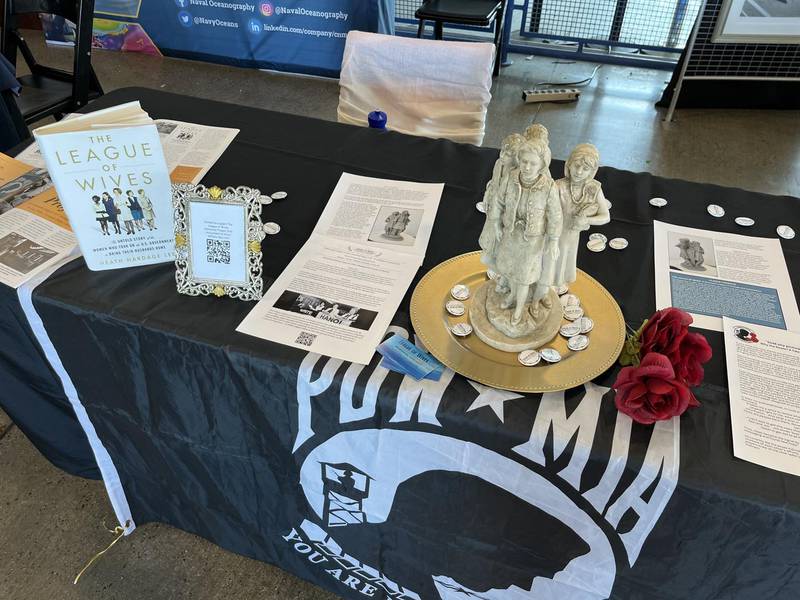 The League of Wives Memorial Project table at Fleet Week San Diego, Nov. 6, 2022.
