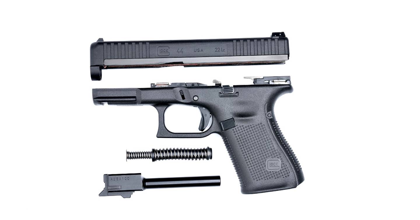 The Glock 44 has a unique hybrid steel-polymer slide and mirrors the iconic Glock 19 frame size.