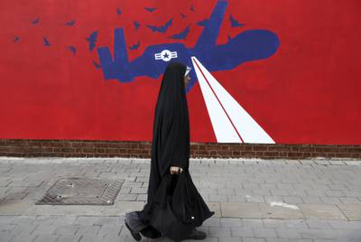 Iran anti-U.S. mural