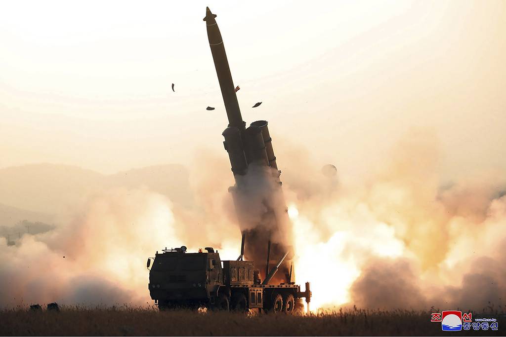 North Korea "super-large" rocket launcher