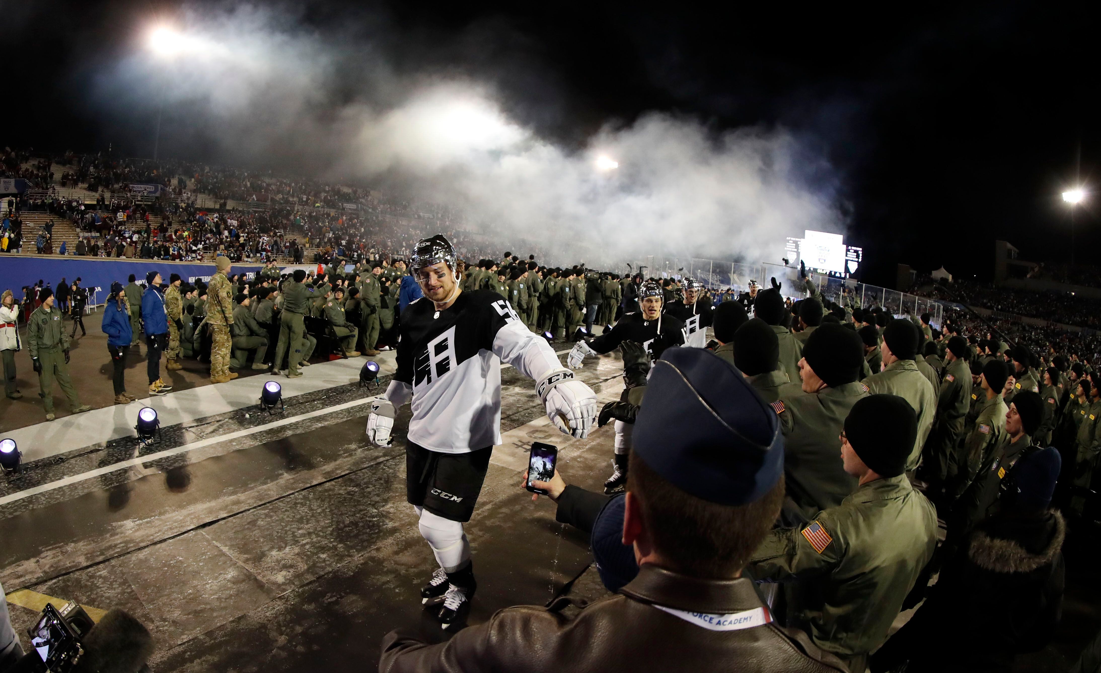 How the NHL brought Avalanche-Kings hockey to Falcon Stadium at