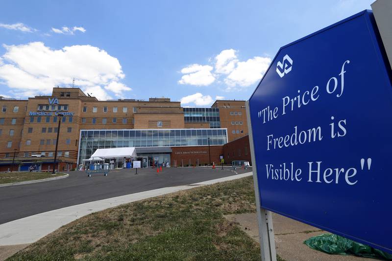 The Louis A. Johnson VA Medical Center in Clarksburg, W.Va., is seen on July 14, 2020.