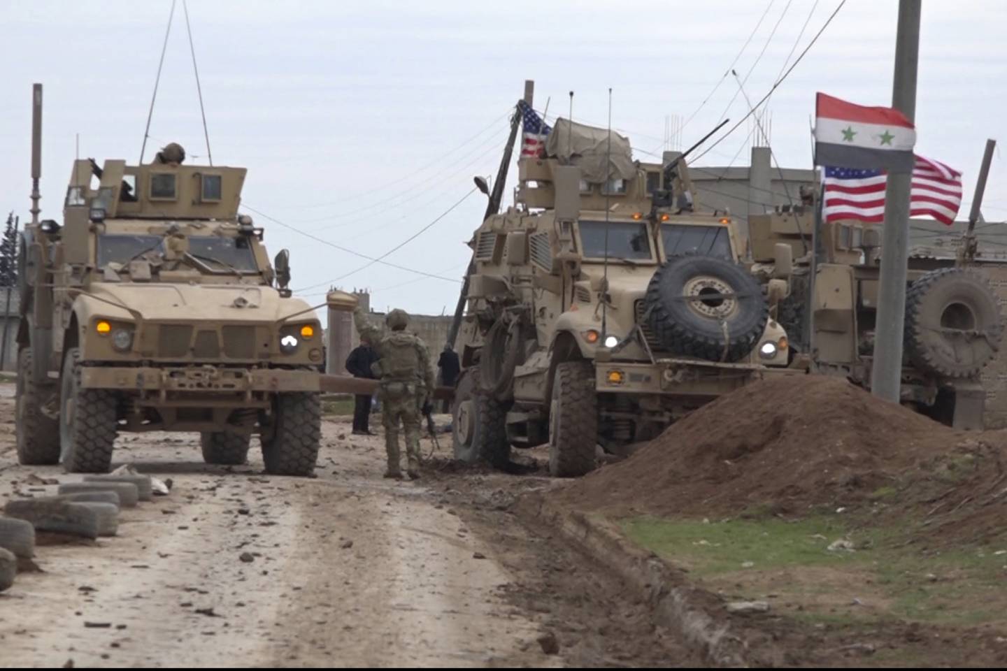 American military convoy in Syria