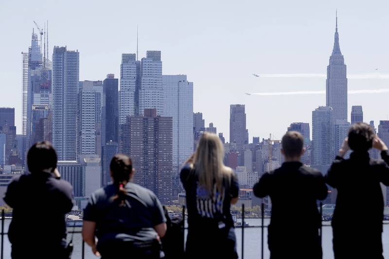 Blue Angels, Thunderbirds, New York City flyover, tribute to first responders