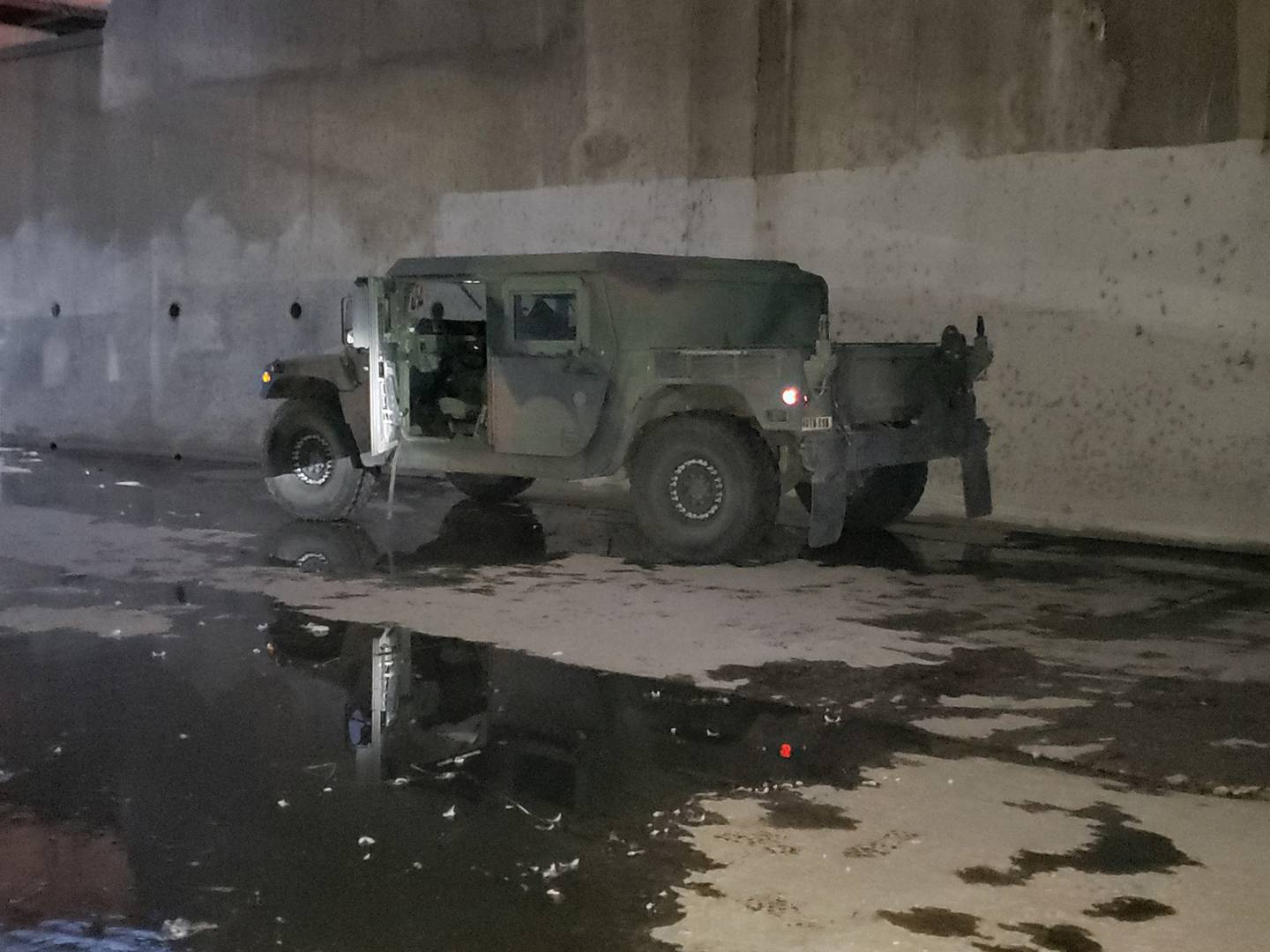 This photo provided by the FBI Los Angeles shows a military Humvee that was stolen from a National Guard facility in a Los Angeles suburb and was found Wednesday, Jan. 20, 2021.
