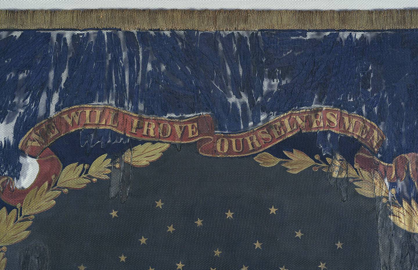 the 127th Regiment United States Colored Troops battle flag