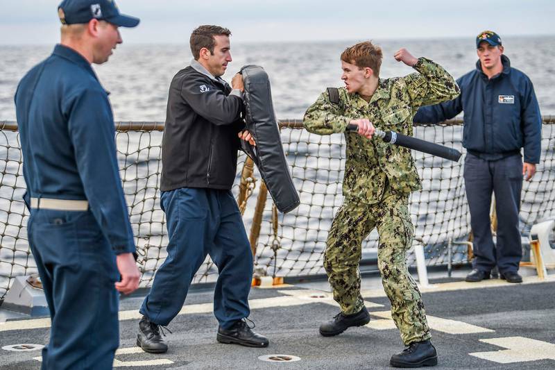 Sailors Aboard USS Milius (DDG 69) Participate in Non-Lethal Weapons and OC Spray Training Course