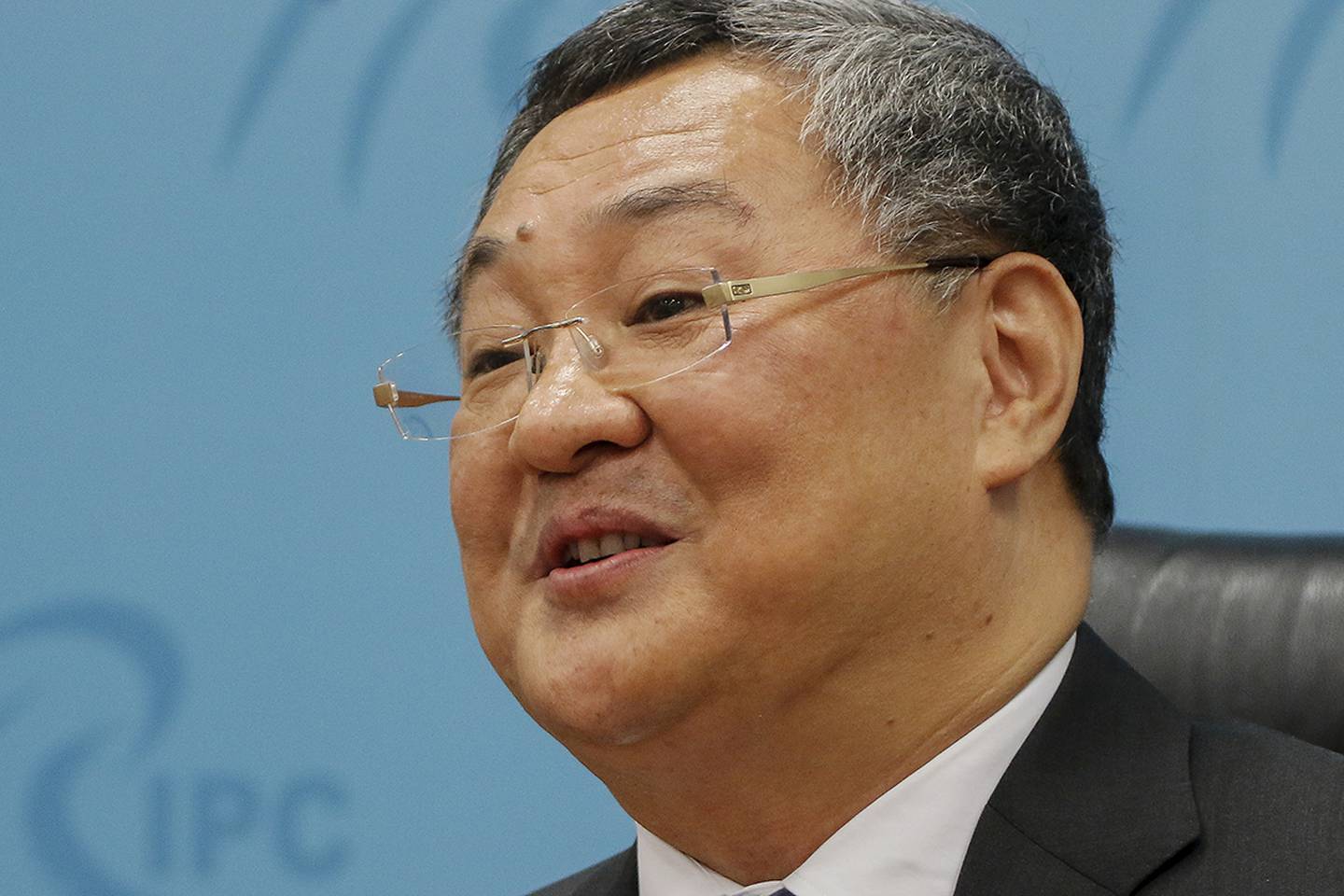 Director of the foreign ministry's Arms Control Department, Fu Cong speaks during a press conference at the Ministry of Foreign Affair building in Beijing, Tuesday, Aug. 6, 2019.