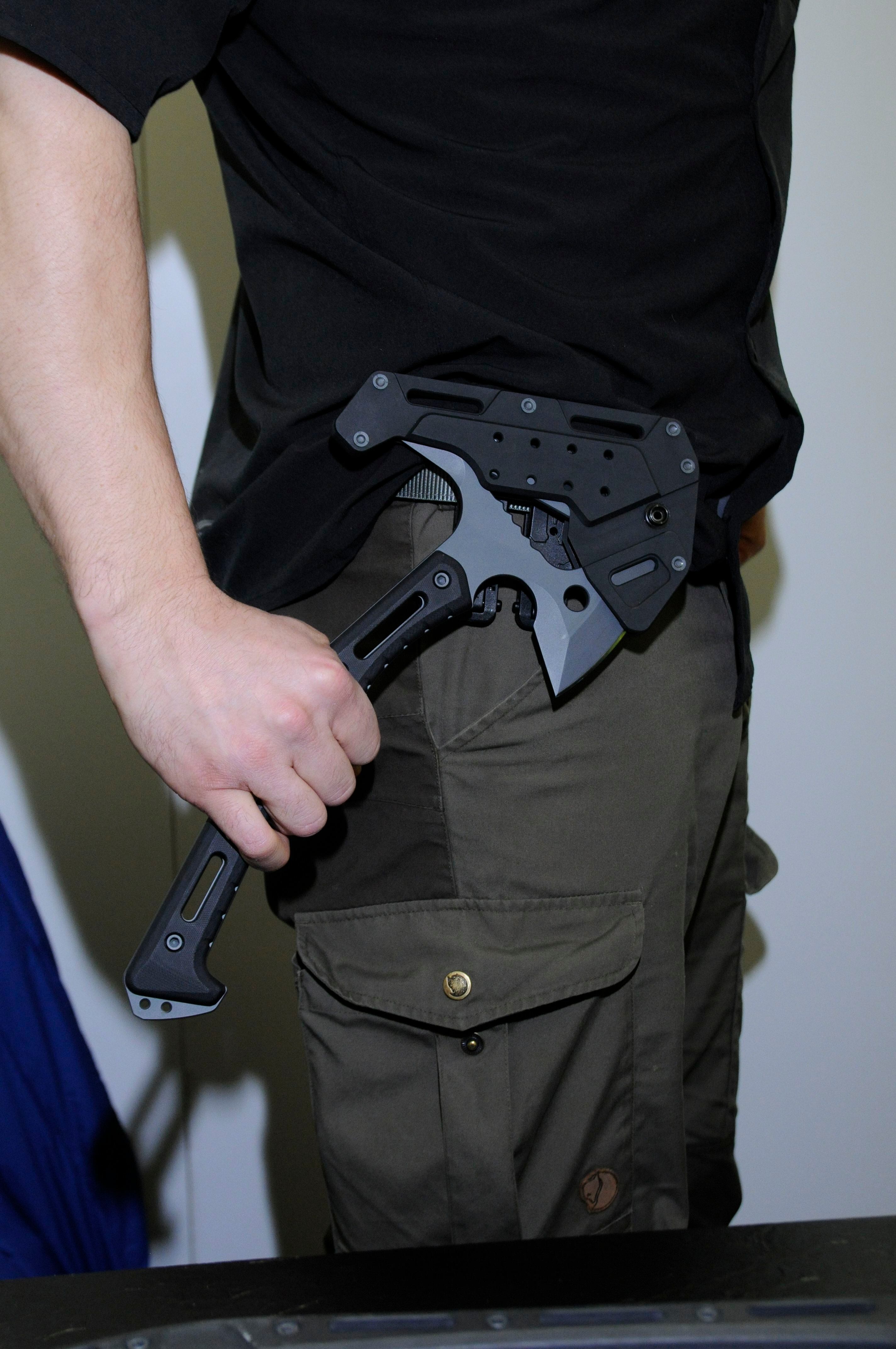 Two hatchets from spec-ops' beloved tent-maker