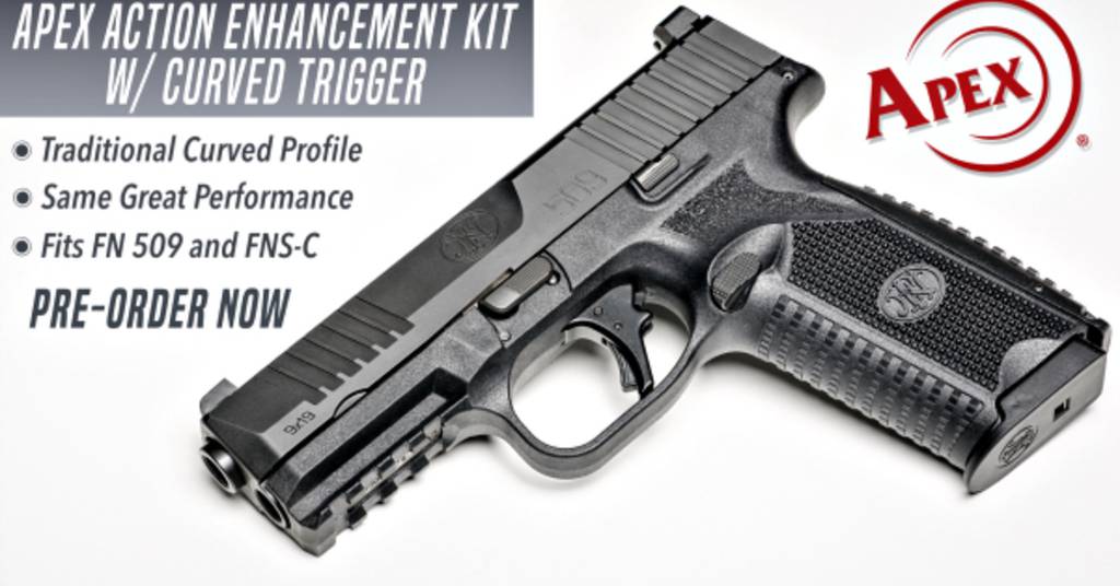Apex announces Curved Trigger Action Enhancement Kit for FN 509 pistols