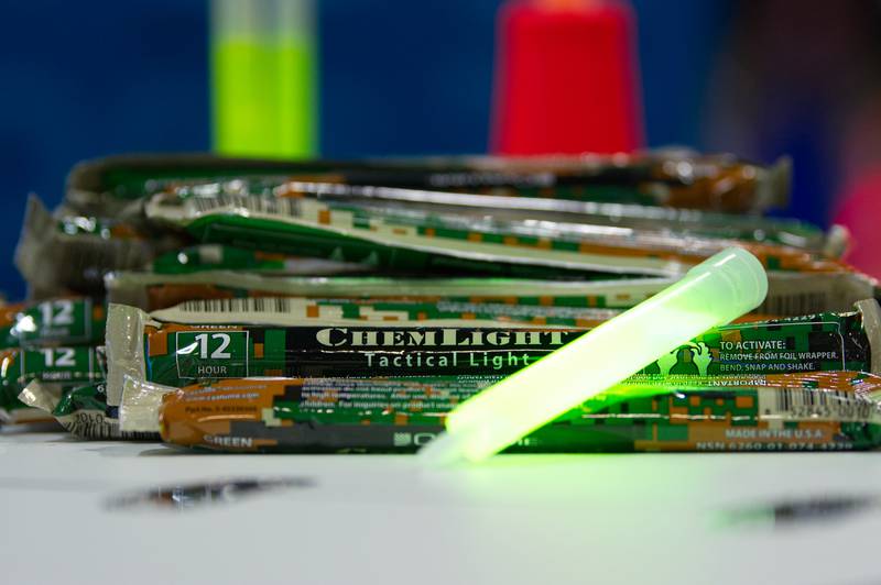 Cyalume glow sticks, pictured here Oct. 12, 2022, at the Association of the U.S. Army annual convention in Washington, D.C.