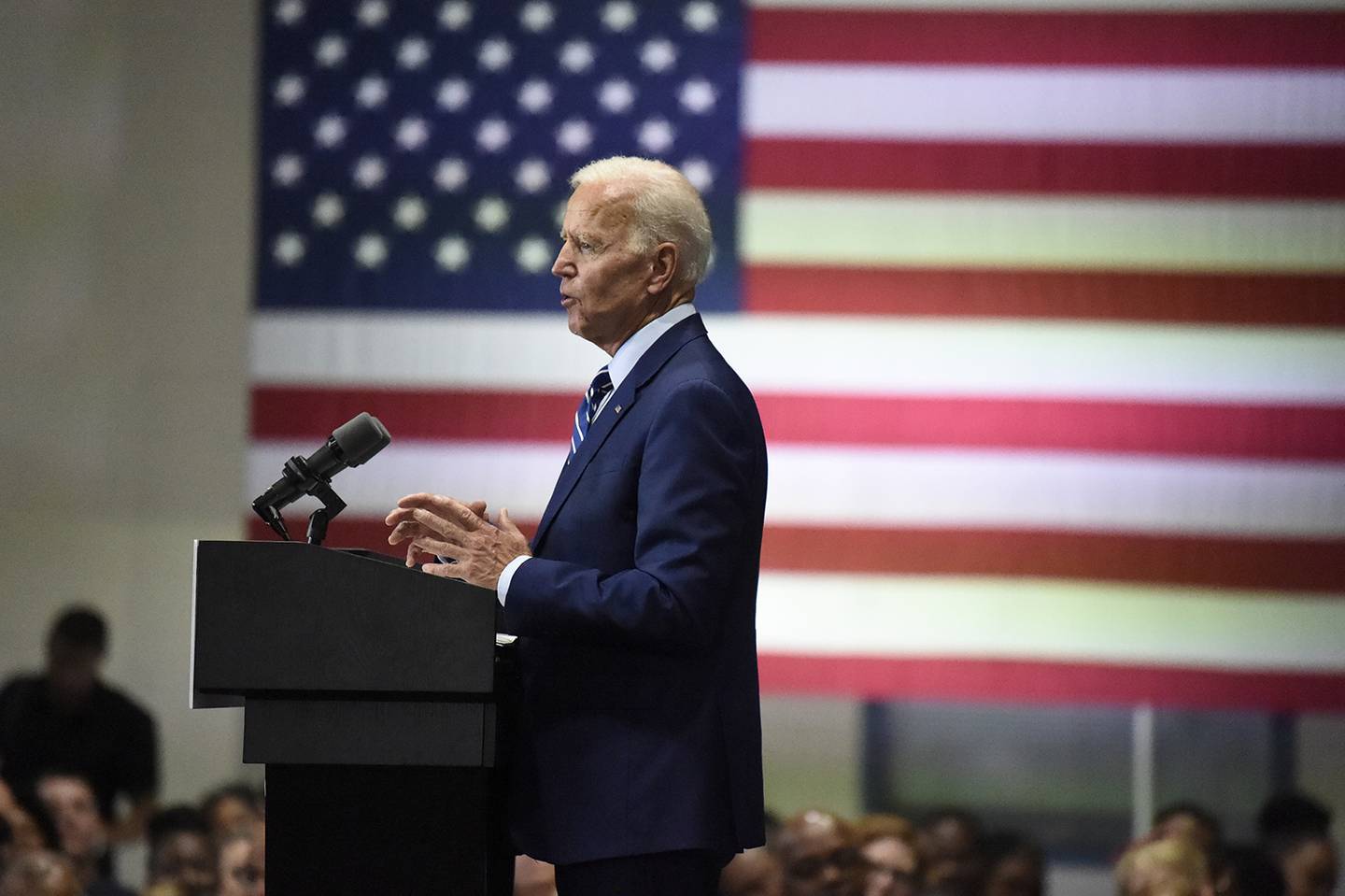 Democratic presidential candidate and former vice President Joe Biden speaks at a campaign event in Sumter, S.C, on July 6, 2019.