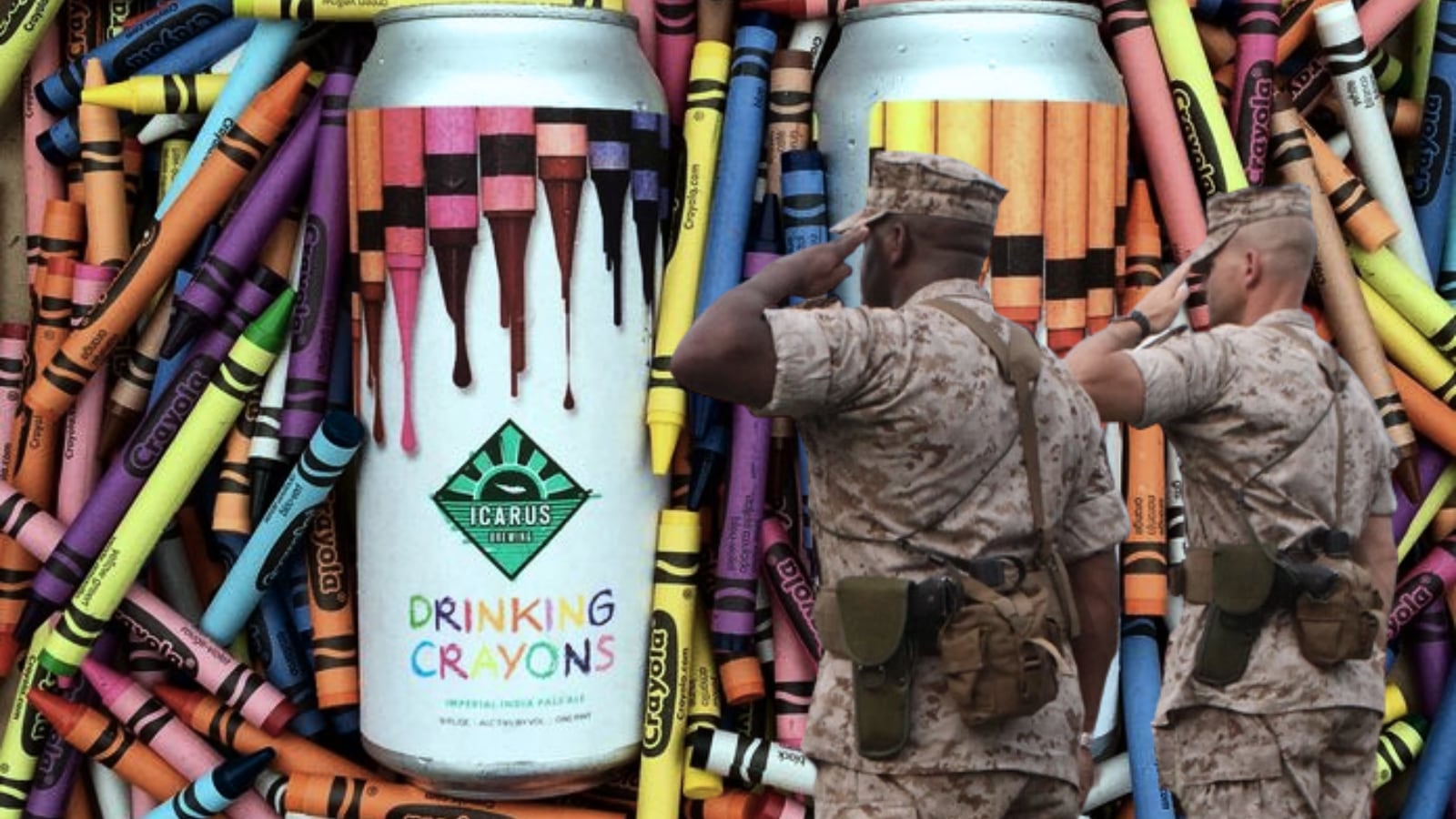 Cheers, Marines! There's a craft crayon beer