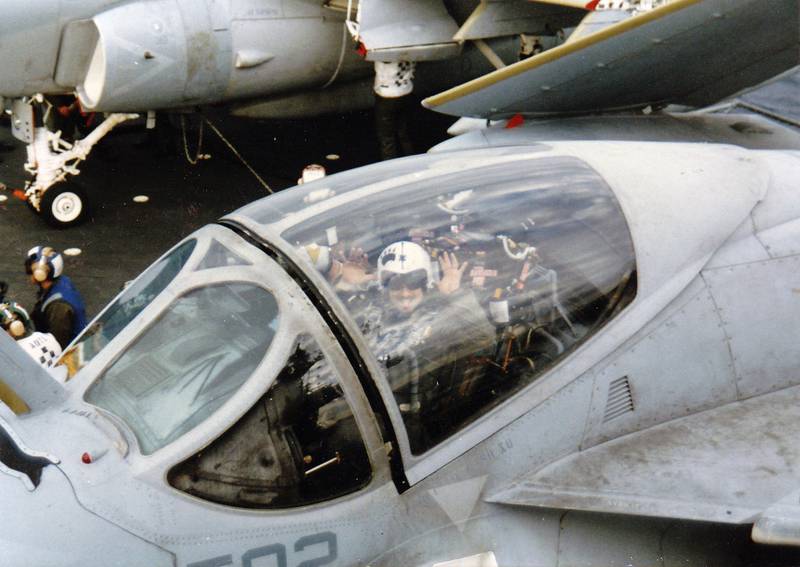 This image provided by Betty Seaman shows Navy A-6 Intruder pilot Jim Seaman.
