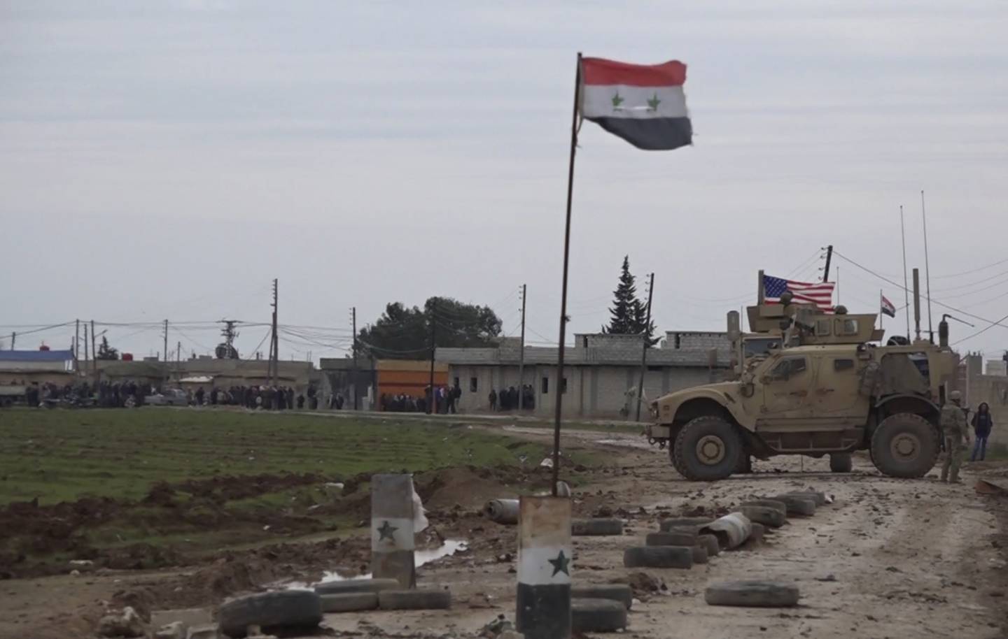 American military convoy in Syria