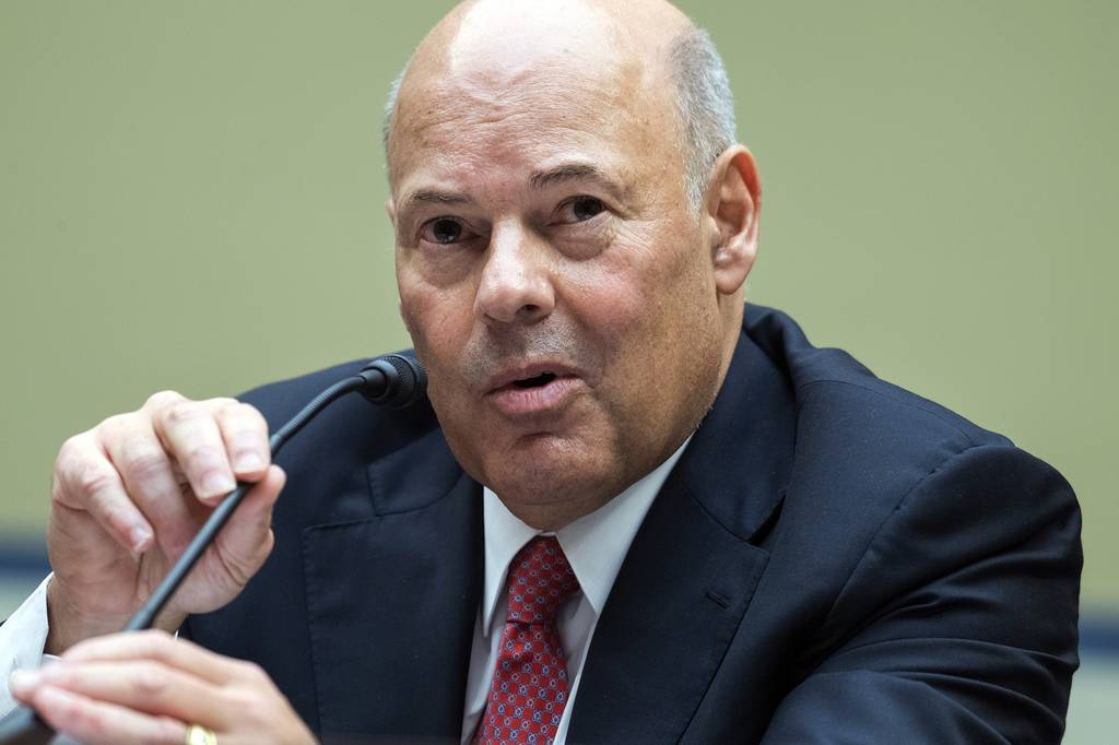 Postmaster General Louis DeJoy testifies during a House Oversight and Reform Committee hearing on the Postal Service on Capitol Hill, Monday, Aug. 24, 2020, in Washington.