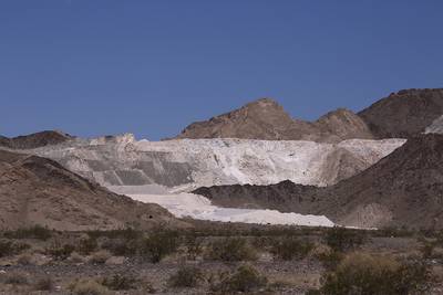 An old mining operation is seen at Mojave Trails National Monument