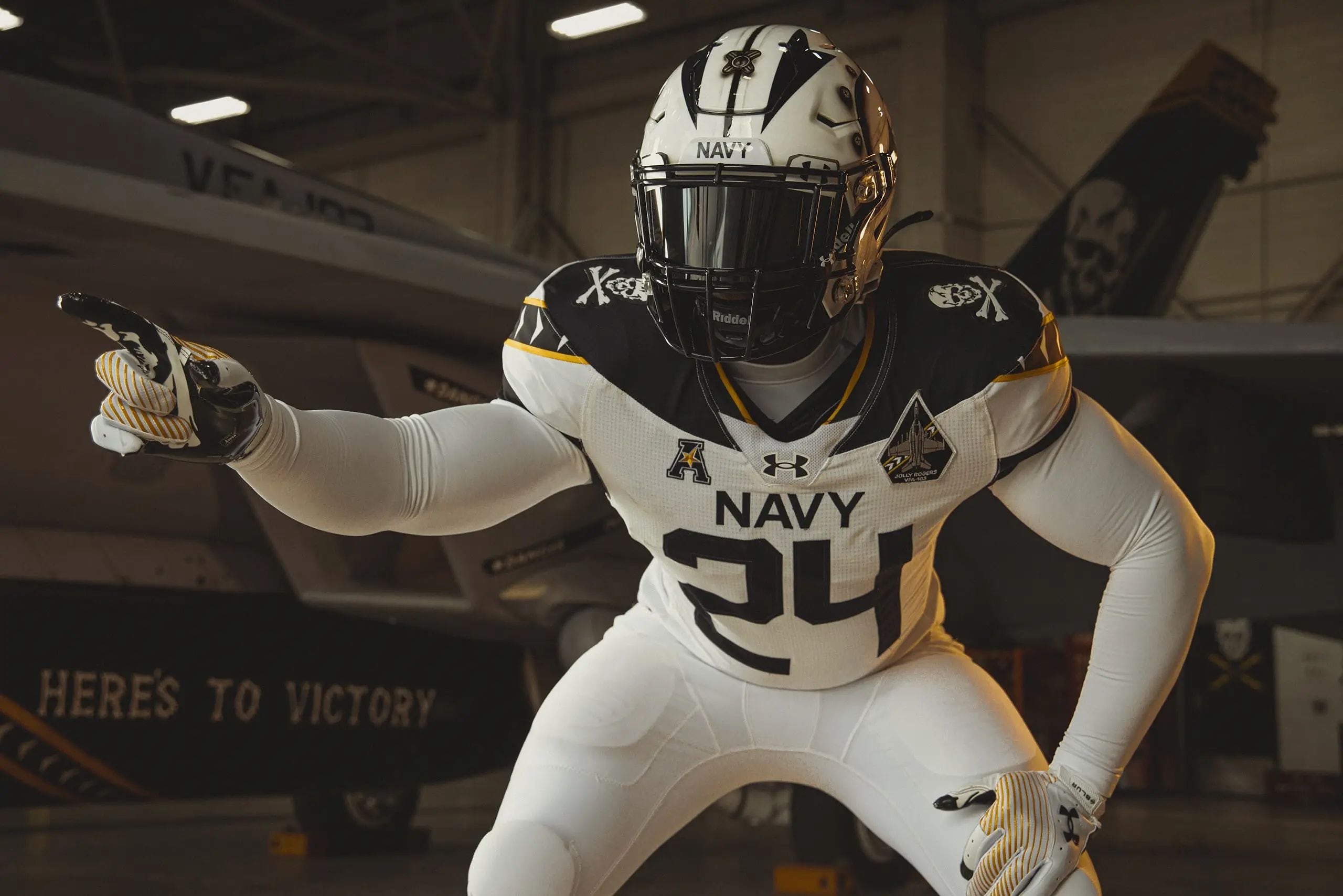 Navy 'Fear the Bones' uniform nods to Jolly Rogers in Army-Navy game