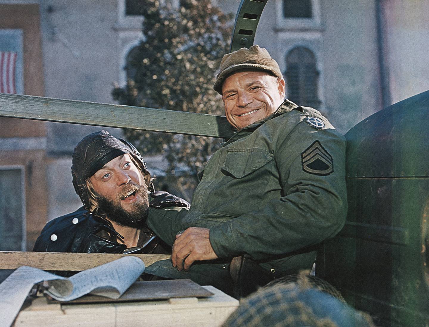 Donald Sutherland, left, and Don Rickles in the war film "Kelly's Heroes," directed by Brian G. Hutton, 1970.