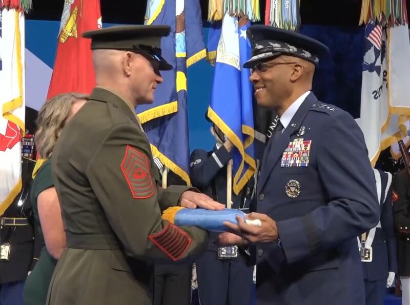 Marine takes over as military’s top enlisted leader