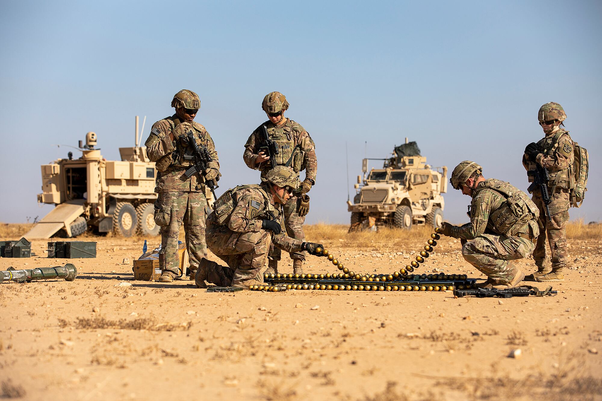 Explosive Ordnance Disposal Exercise with the 663rd Ordnance Company
