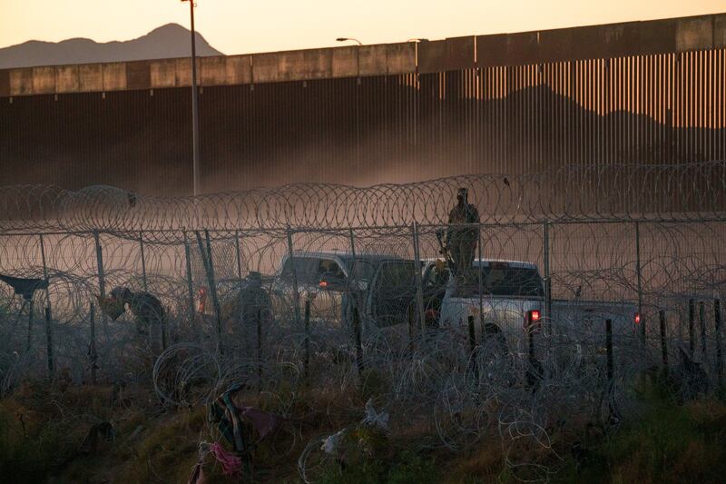 Texas Guard is shooting pepper balls to deter migrants at the border