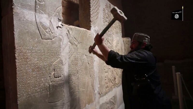 Video: Islamic State group destroys ancient ruins of Nimrud