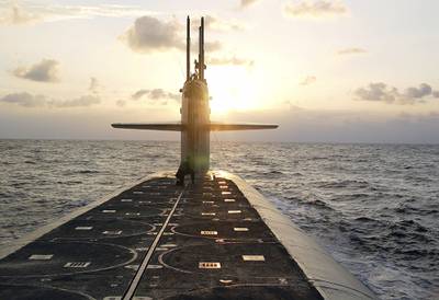 Ohio-class ballistic-missile submarine USS Wyoming