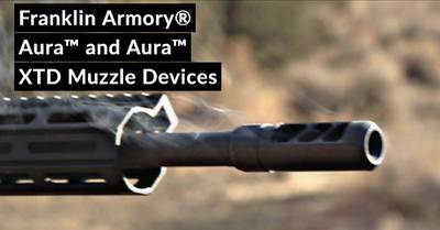 New Aura muzzle devices from Franklin Armory.