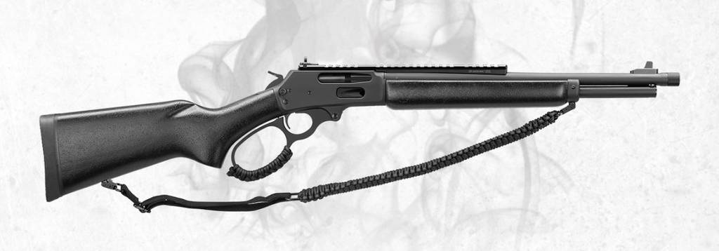 An updated lever-action rifle Marlin Dark Series Model 1895