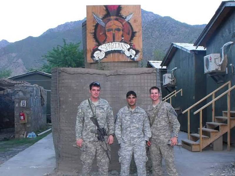 From left: Pat Flanagan, Nasirullah "John" Safi, and Lt. Cris Gasperini.